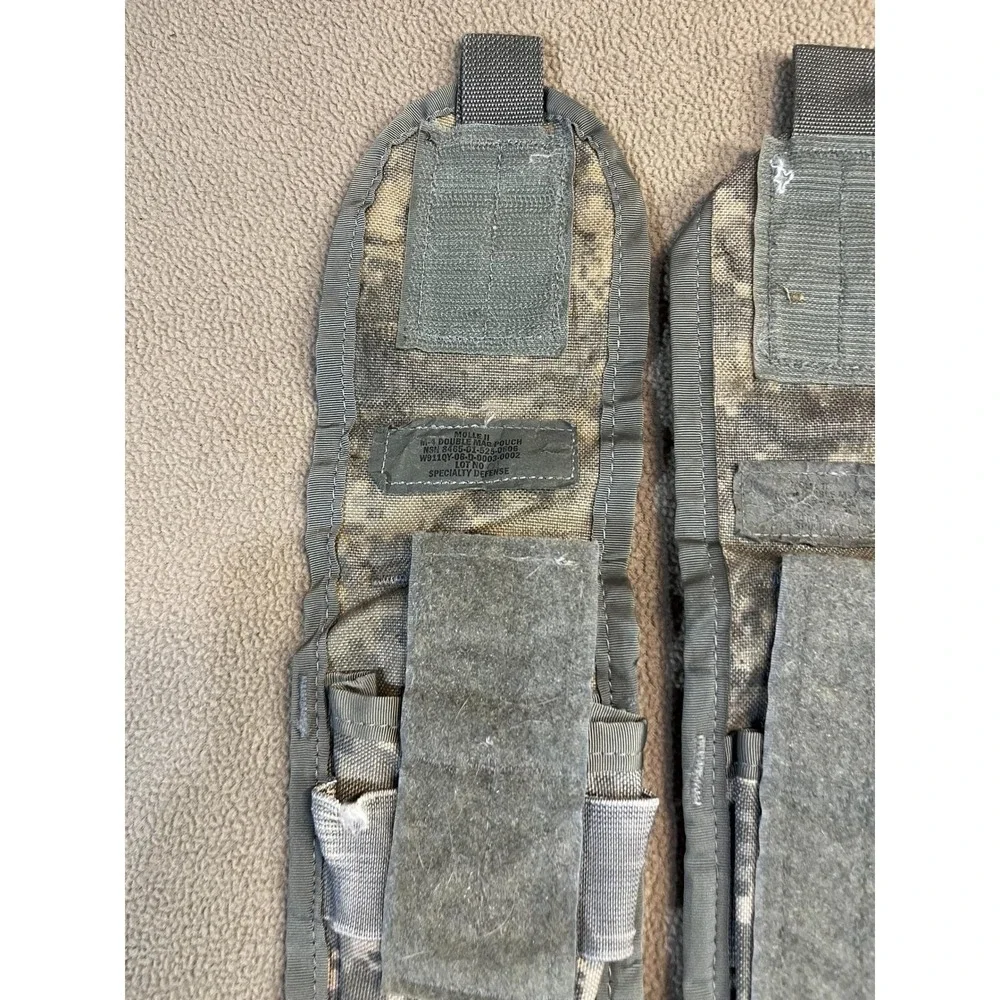 Set of 4 MOLLE Triple Magazine Pouch‎ Dump Pouch Army Digital Camo